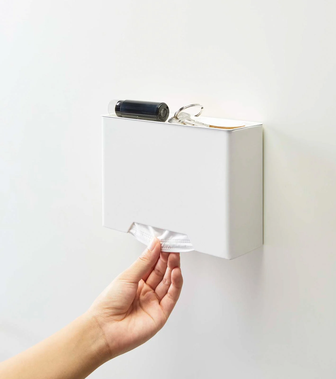 Magnetic Face Mask Dispenser - Steel - Image 2