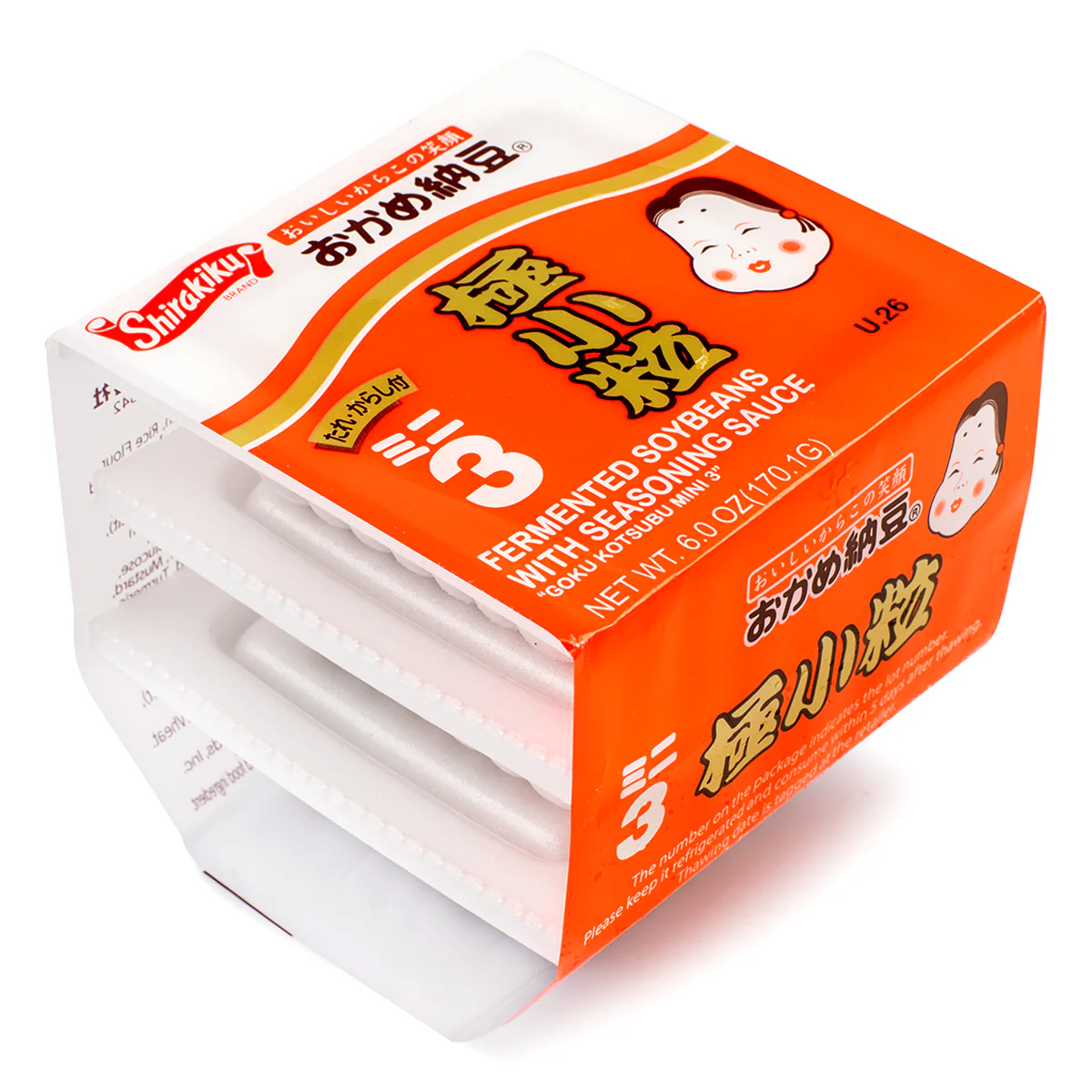 Okame Kotsubu Natto Mini 3p 150g - Image 2