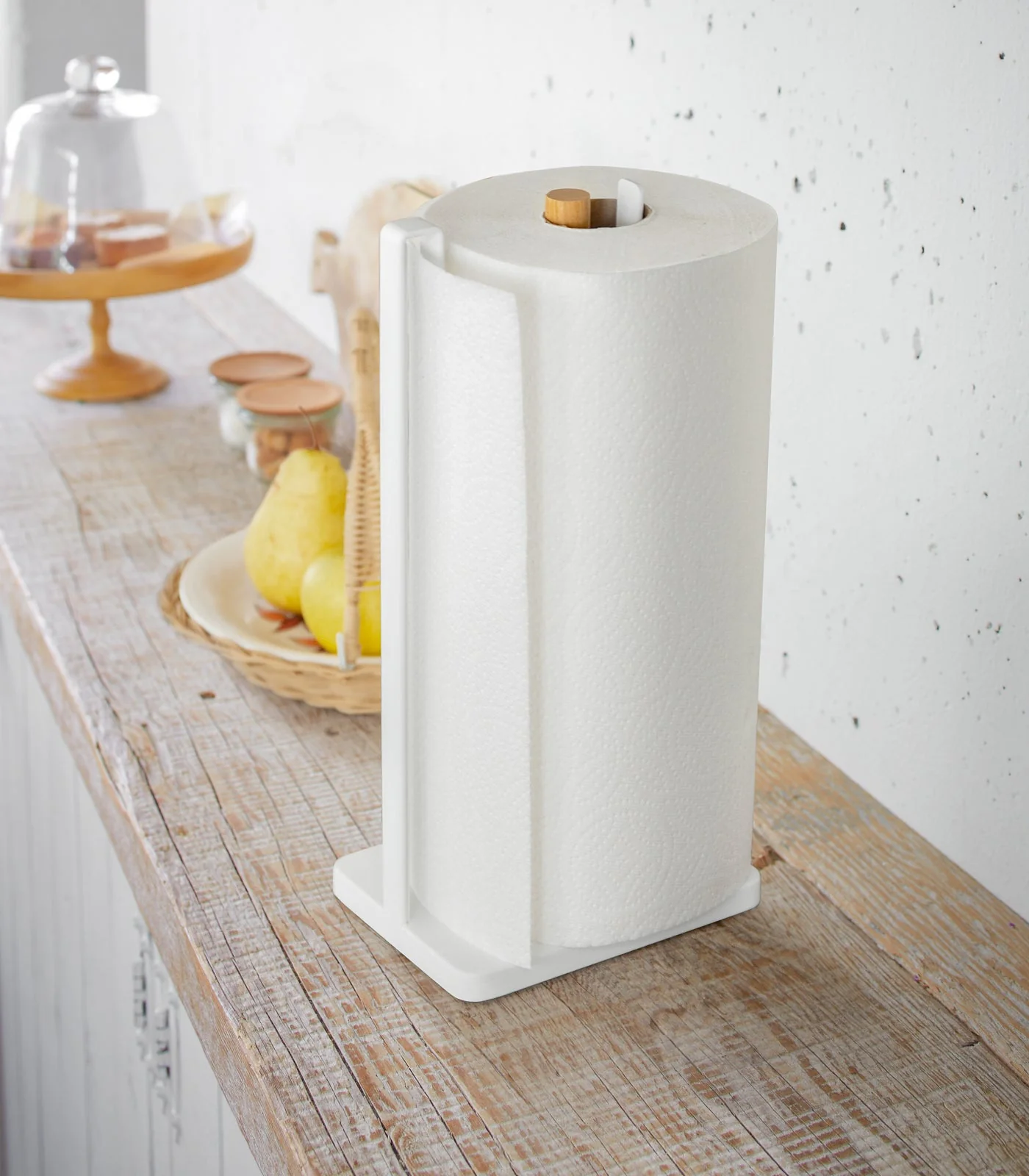 Paper Towel Holder - Steel + Wood - Image 3