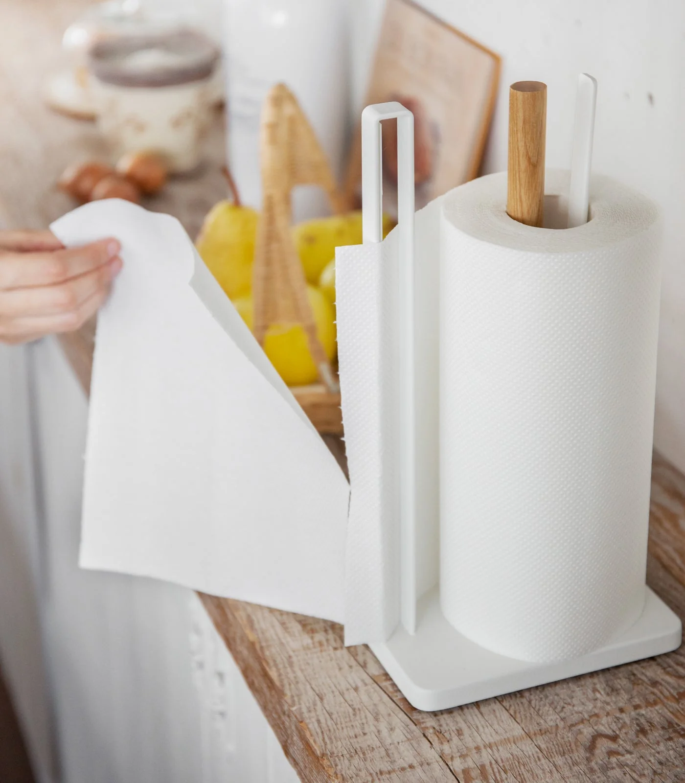 Paper Towel Holder - Steel + Wood - Image 6