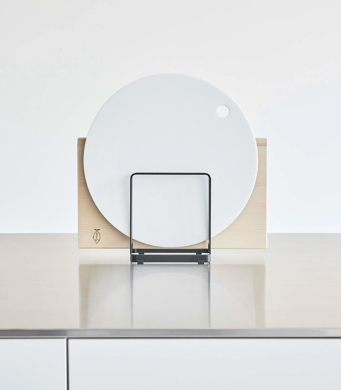 Round Cutting Board Stand - Steel - Image 12