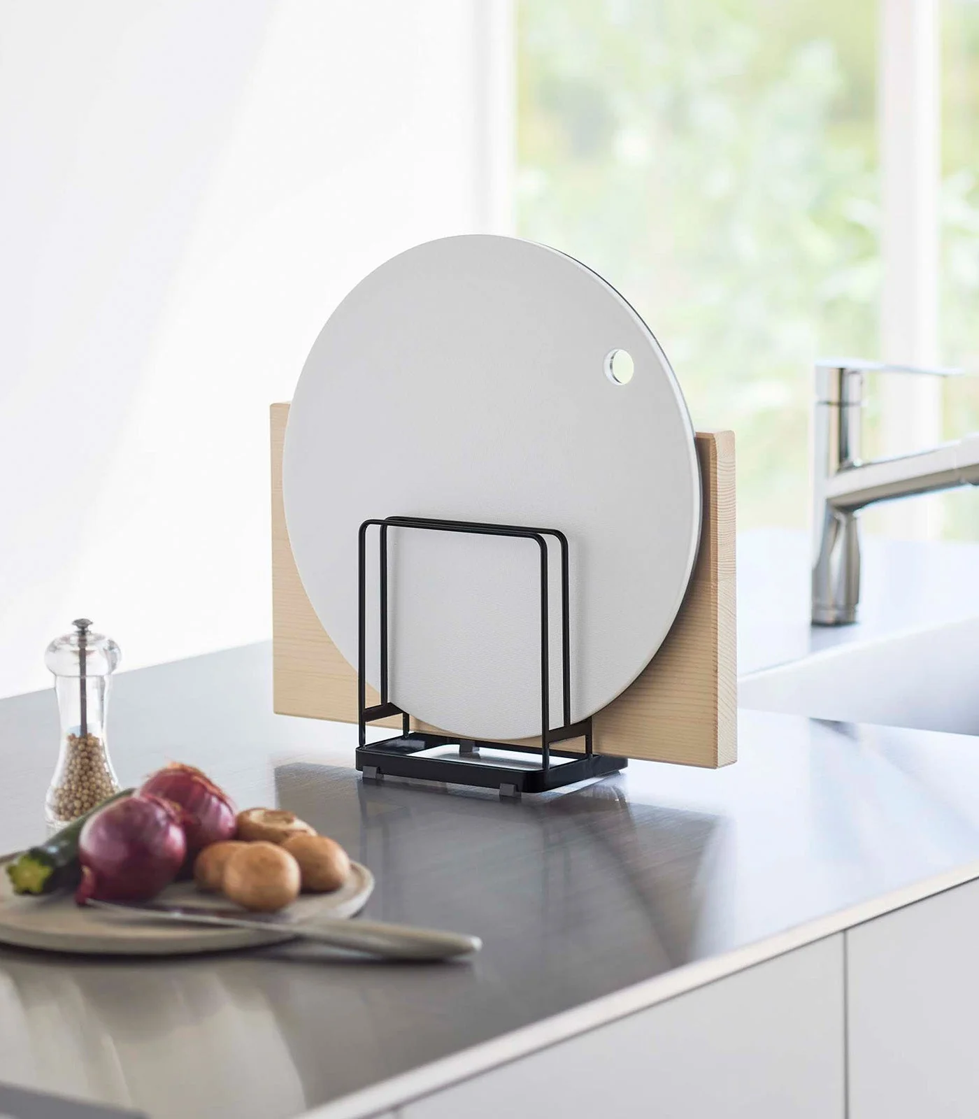 Round Cutting Board Stand - Steel - Image 9