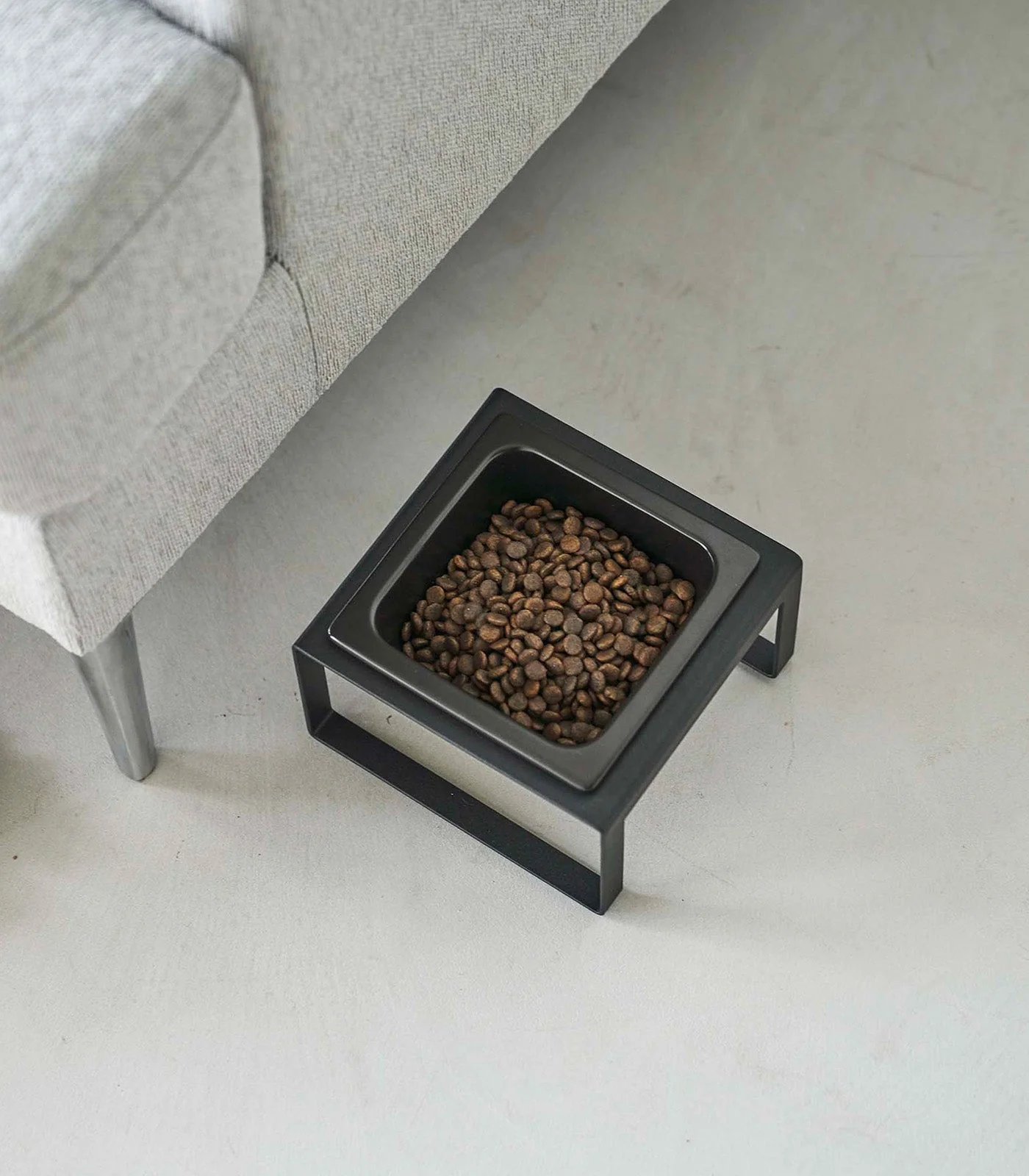 Single Pet Food Bowl - Tall - Steel + Ceramic - Image 10