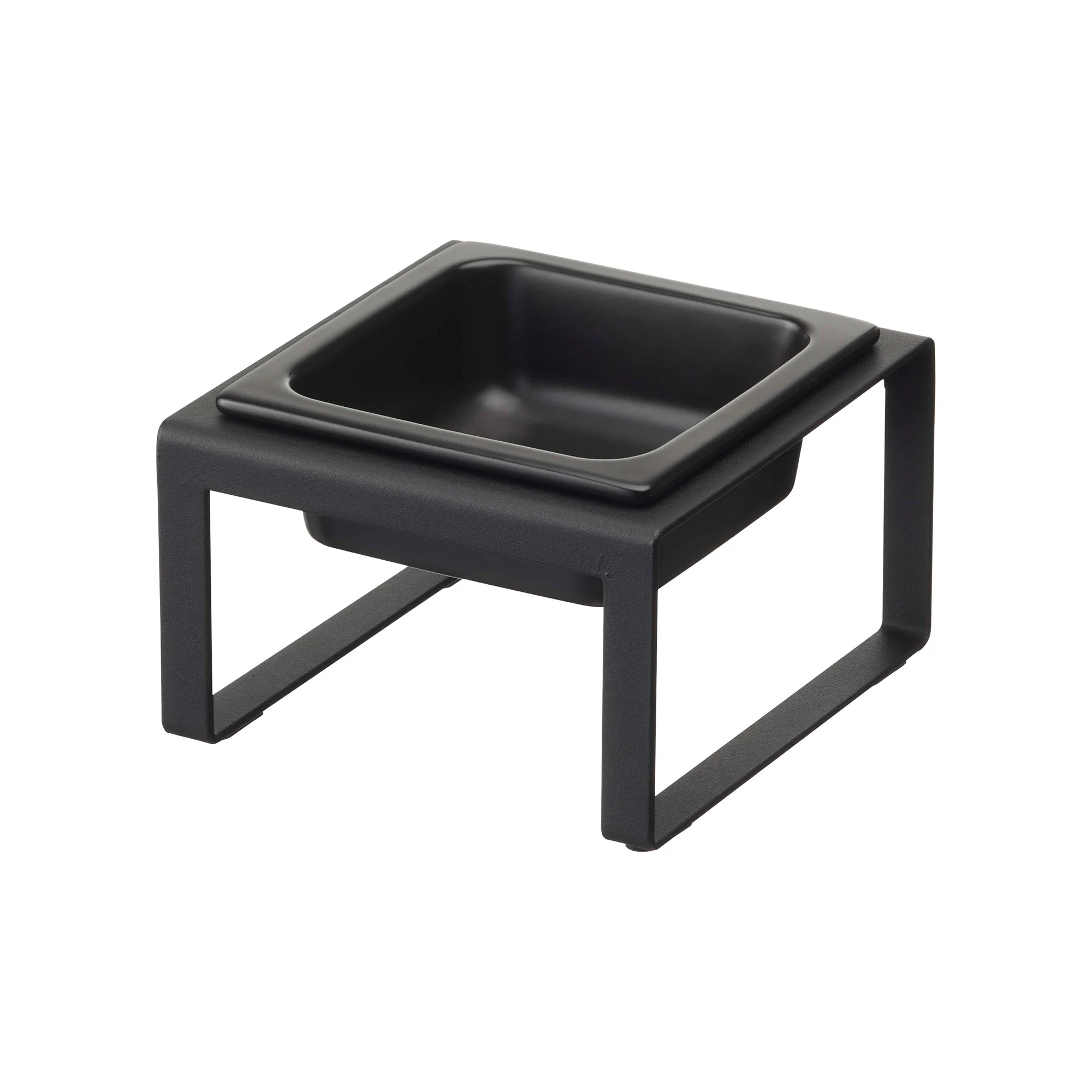 Single Pet Food Bowl - Tall - Steel + Ceramic - Image 11