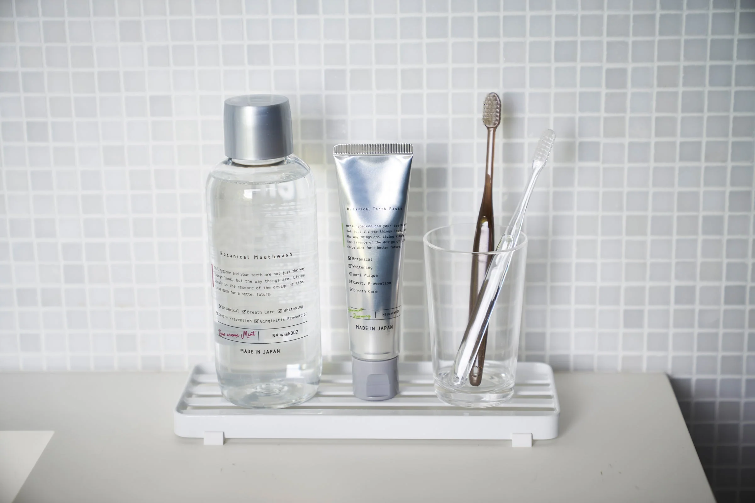 Slotted Bathroom Tray - Steel - Image 2